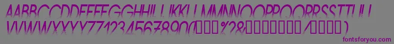 AMSTNI   Font – Purple Fonts on Gray Background