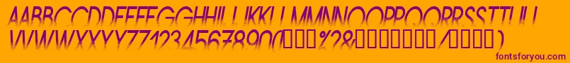 AMSTNI   Font – Purple Fonts on Orange Background