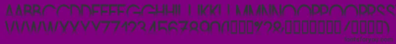 AMSTRG  -fontti – mustat fontit violetilla taustalla