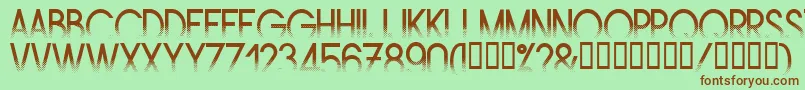 AMSTRG   Font – Brown Fonts on Green Background