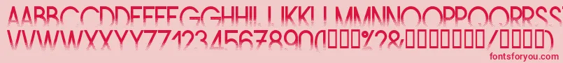 AMSTRG   Font – Red Fonts on Pink Background