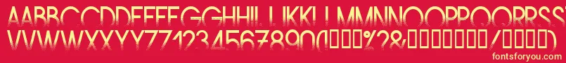 AMSTRG   Font – Yellow Fonts on Red Background