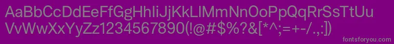 Шрифт Amurg Regular – серые шрифты на фиолетовом фоне