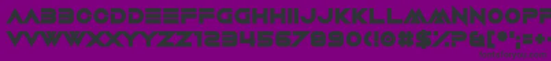 フォントAmuse Bouche – 紫の背景に黒い文字