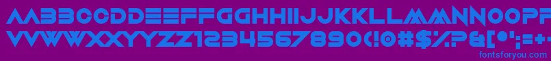Шрифт Amuse Bouche – синие шрифты на фиолетовом фоне