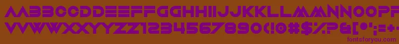 Шрифт Amuse Bouche – фиолетовые шрифты на коричневом фоне