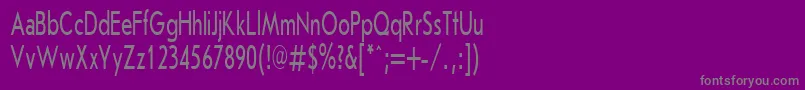 JournalSansserifPlain.001.00160n Font – Gray Fonts on Purple Background