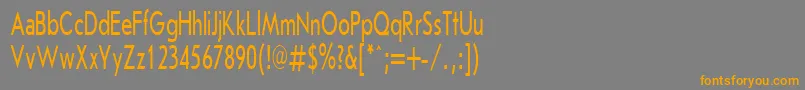 JournalSansserifPlain.001.00160n Font – Orange Fonts on Gray Background