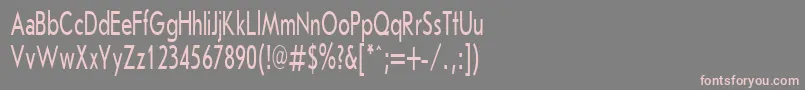 JournalSansserifPlain.001.00160n Font – Pink Fonts on Gray Background