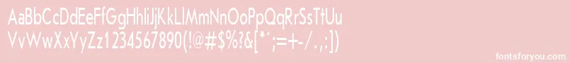 JournalSansserifPlain.001.00160n Font – White Fonts on Pink Background
