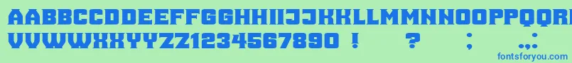 More about Ana Font Ana Font – Blue Fonts on Green Background