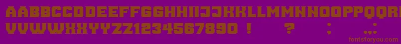 Ana Font – Brown Fonts on Purple Background