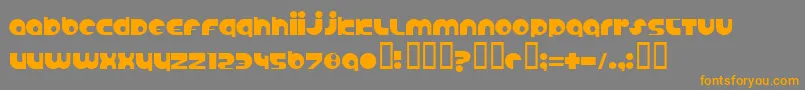 ANABS    Font – Orange Fonts on Gray Background