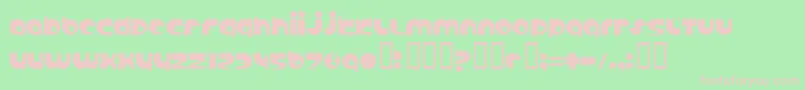 ANABS    Font – Pink Fonts on Green Background