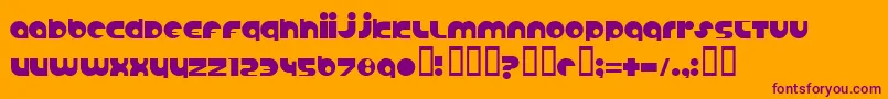 ANABS    Font – Purple Fonts on Orange Background
