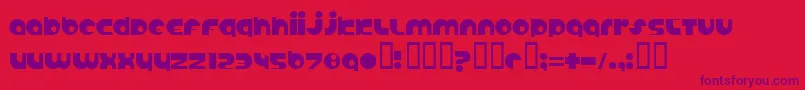 ANABS    Font – Purple Fonts on Red Background