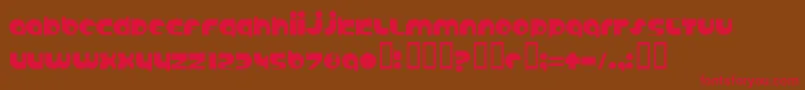 ANABS    Font – Red Fonts on Brown Background