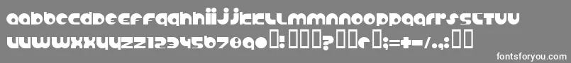 ANABS    Font – White Fonts on Gray Background
