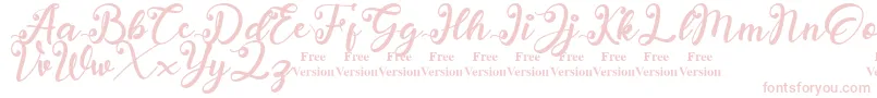 anadya Personal Use Only Font – Pink Fonts on White Background