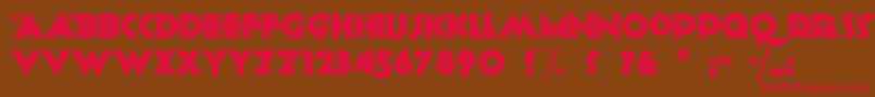 ANAGRAM Font – Red Fonts on Brown Background