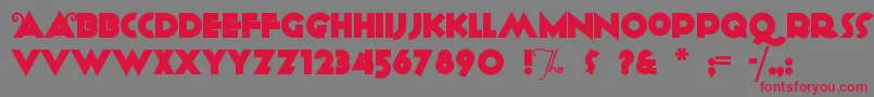 ANAGRAM Font – Red Fonts on Gray Background