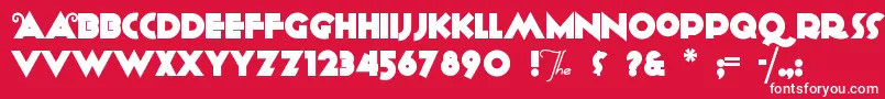 ANAGRAM Font – White Fonts on Red Background