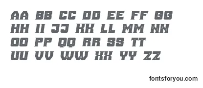 AnaGrunged Italic Font