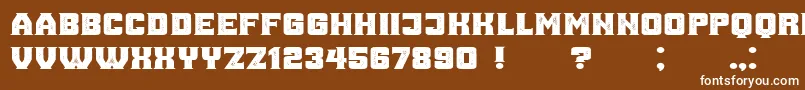 AnaGrunged Font – White Fonts on Brown Background