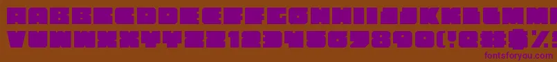 anakefka Font – Purple Fonts on Brown Background