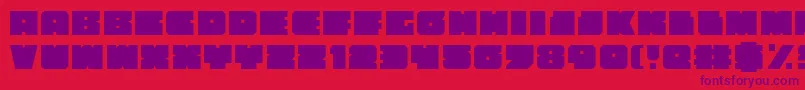 anakefka Font – Purple Fonts on Red Background