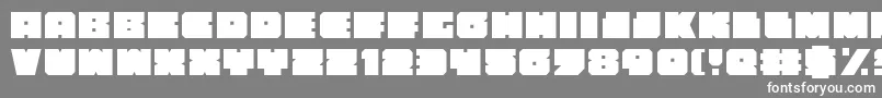 フォントanakefka – 灰色の背景に白い文字