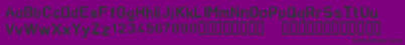フォントANALOG – 紫の背景に黒い文字