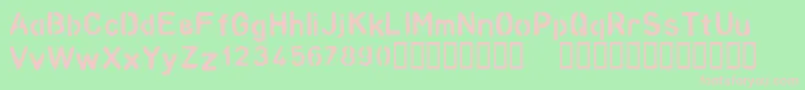 ANALOG Font – Pink Fonts on Green Background