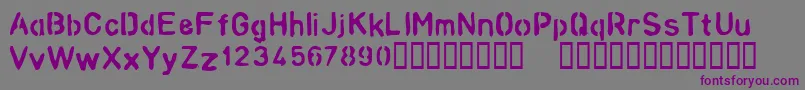Шрифт ANALOG – фиолетовые шрифты на сером фоне