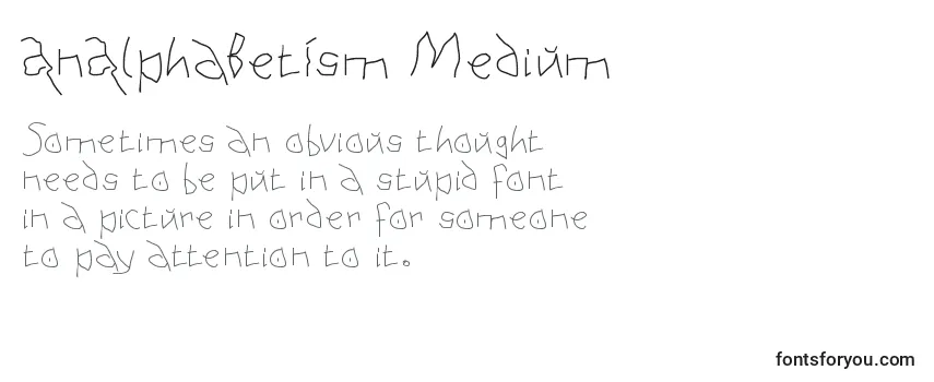 AnAlphaBetIsm Medium Font