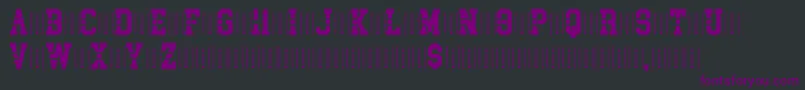 Analyst Font – Purple Fonts on Black Background