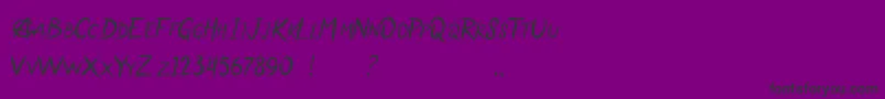 Anarchaos Font – Black Fonts on Purple Background