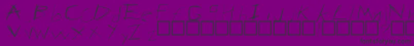 Anarchy Font – Black Fonts on Purple Background