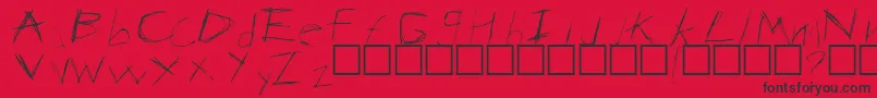 Anarchy Font – Black Fonts on Red Background