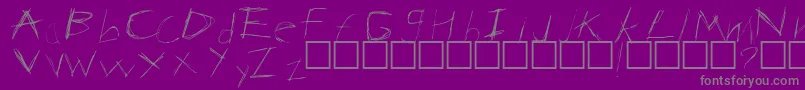 Anarchy Font – Gray Fonts on Purple Background