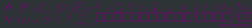 Anarchy Font – Purple Fonts on Black Background