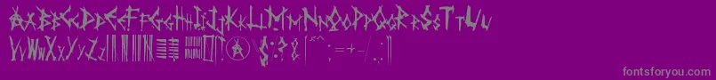 AnarK Font – Gray Fonts on Purple Background