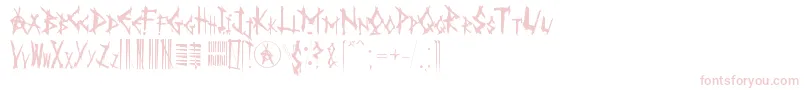 AnarK Font – Pink Fonts on White Background