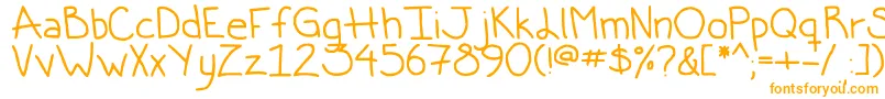 Шрифт UglyBettyVol0.2 – оранжевые шрифты