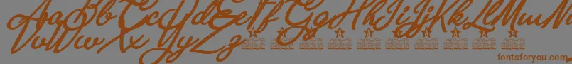 fuente Anastasia Script Personal Use – Fuentes Marrones Sobre Fondo Gris