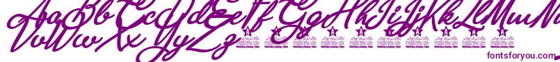 Anastasia Script Personal Use-fontti – violetit fontit