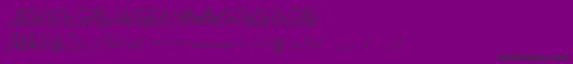 Anathematise PersonalUseOnly Font – Black Fonts on Purple Background