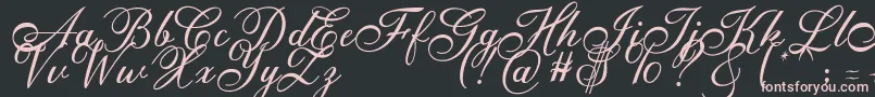 Anatomia  Font – Pink Fonts on Black Background