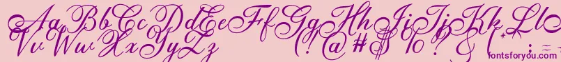 fuente Anatomia  – Fuentes Moradas Sobre Fondo Rosa