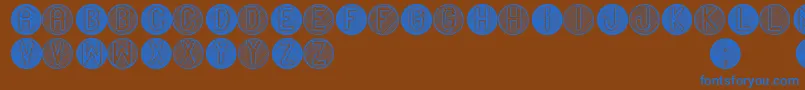 Saiba mais sobre a fonte AdornadaSt Fonte AdornadaSt – fontes azuis em um fundo marrom